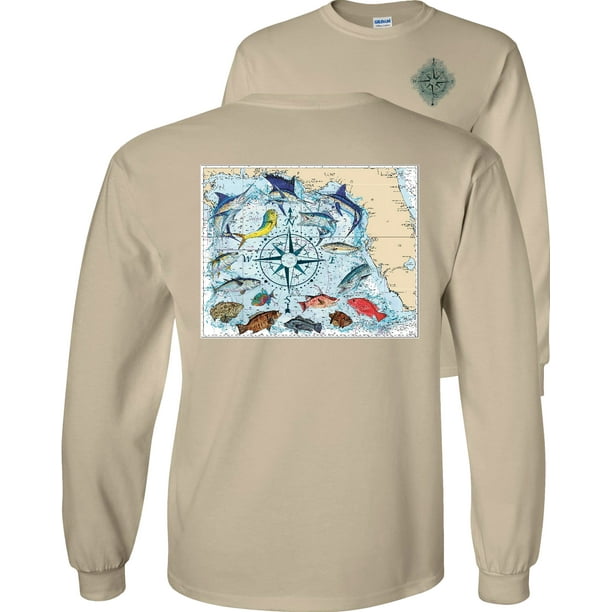 Yellowfin Tuna Fishing Long Sleeve T-Shirt Clearance